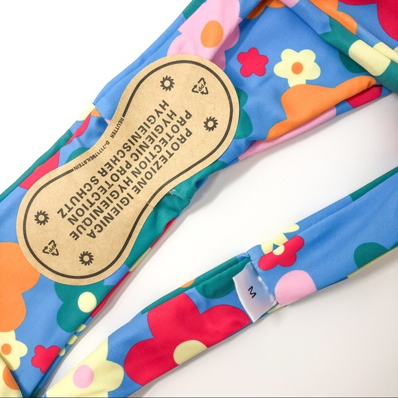 Floral Bikini | Flower Print Two Piece Swimsuit - Picture 8 of 13